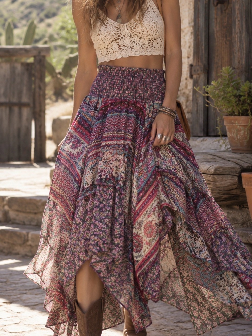 Jack + Ginger Flowy Skirt